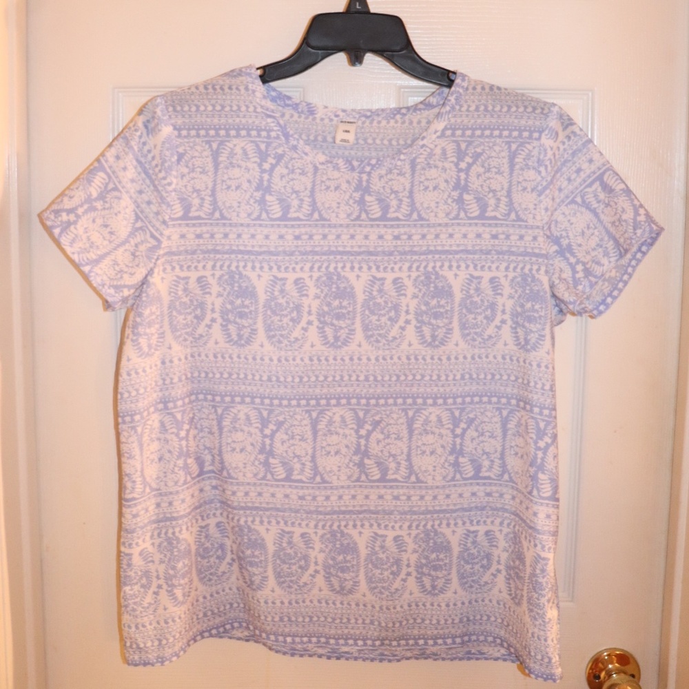 Blue & White Old Navy Top